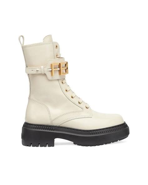 fendi western boots white|fendi combat boots sale.